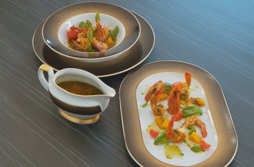 Krevetės su čili pipirais ir medumi