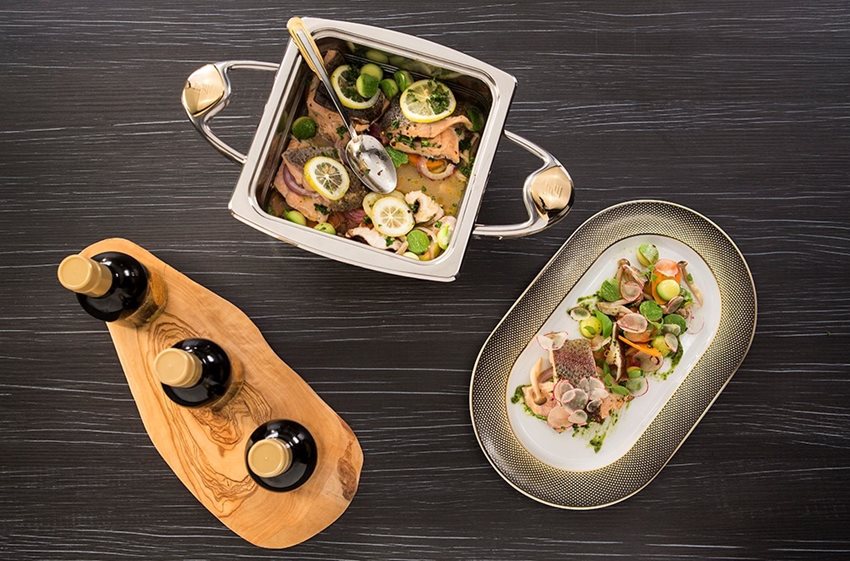 Upėtakis su daržovėmis