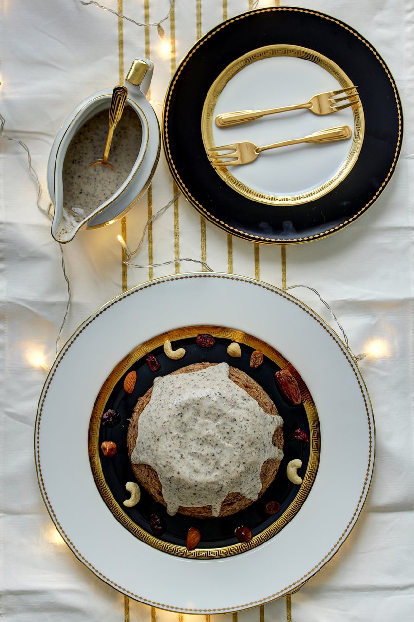 Kalėdinis veganiškas pudingas