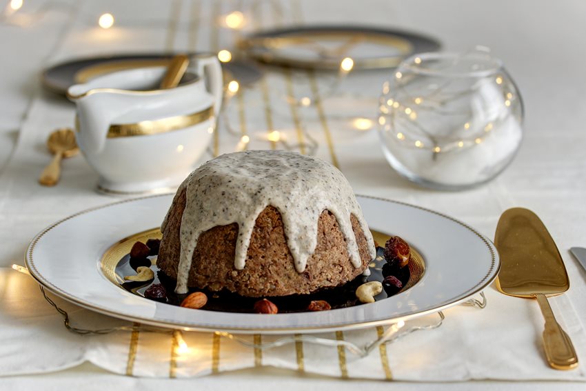 Kalėdinis veganiškas pudingas