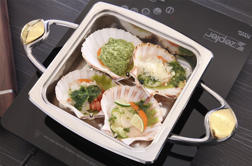 Steamed Oysters and Scallops